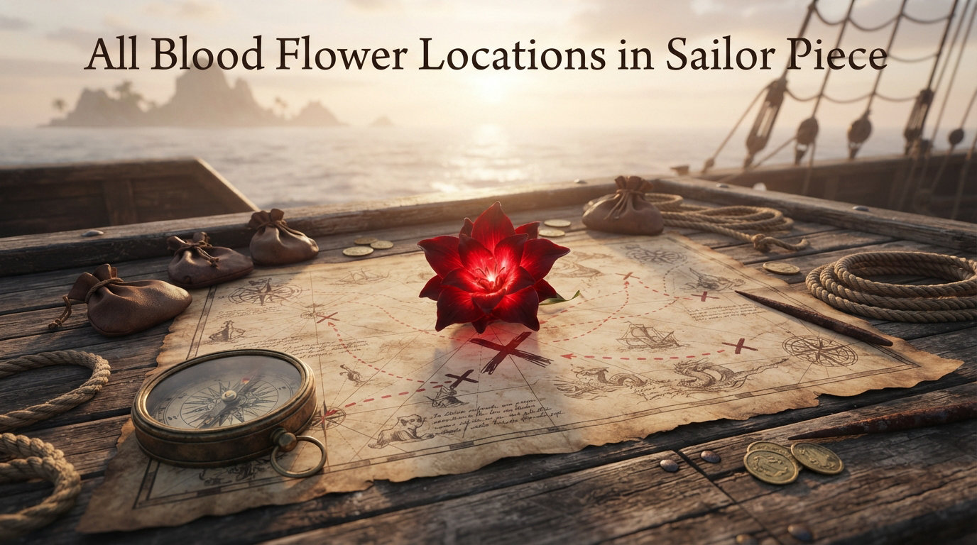 All Blood Flower Locations in Sailor Piece