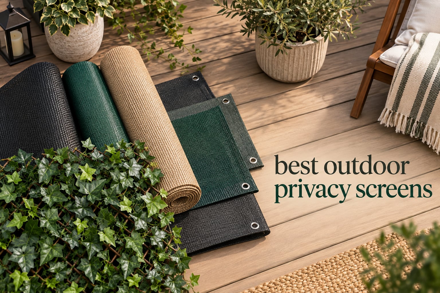 best outdoor privacy screens