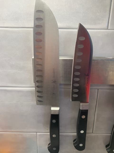 HENCKELS Classic Razor-Sharp Hollow Edge Santoku Knife 7 inch, German Engineered Informed by 100+ Years of Mastery customer photo 2