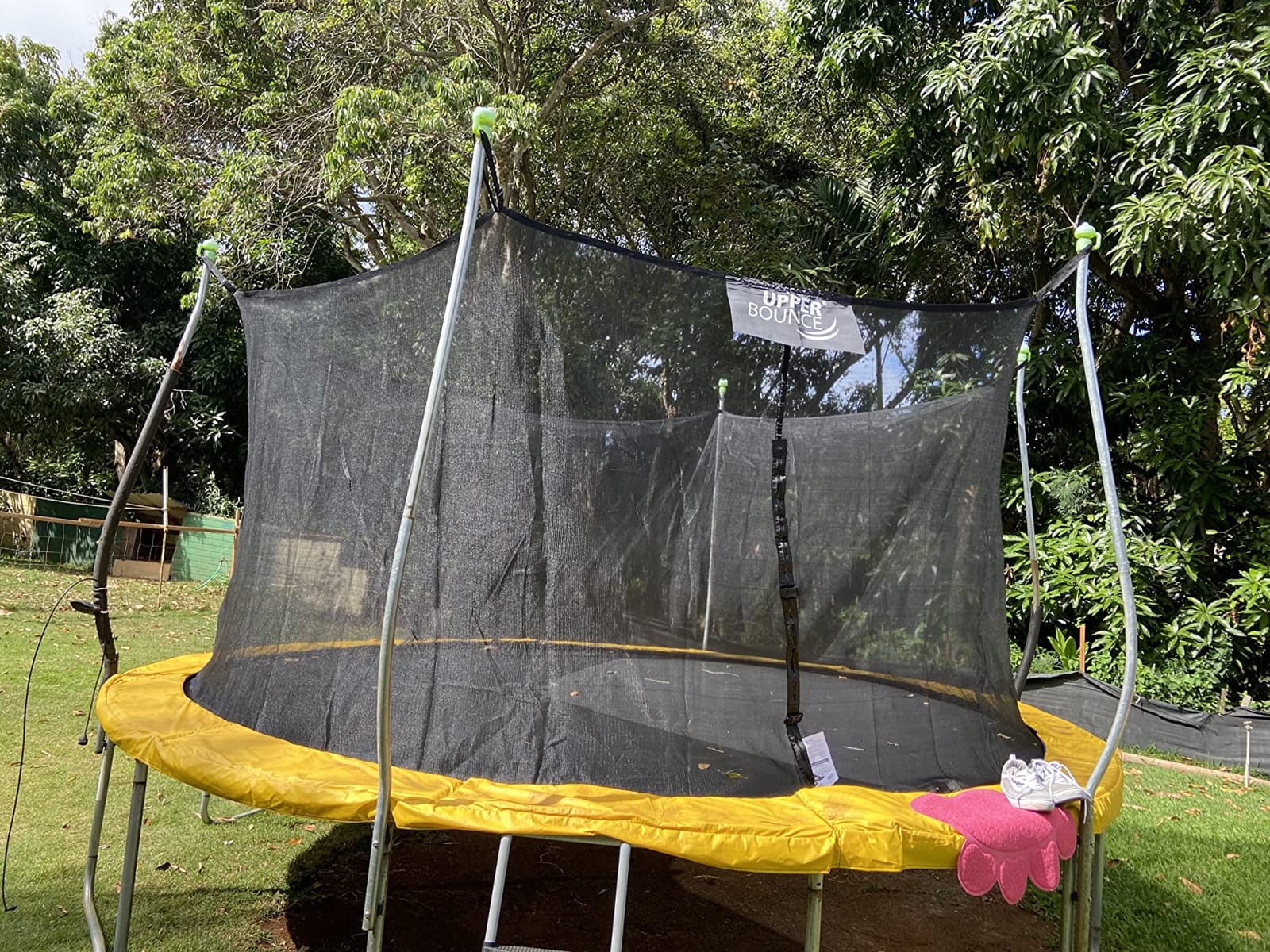 Upper Bounce Machrus Round Trampoline Net Replacement, Tear and Weather-Resistant with Adjustable Straps, Lightweight, Foldable customer photo 2