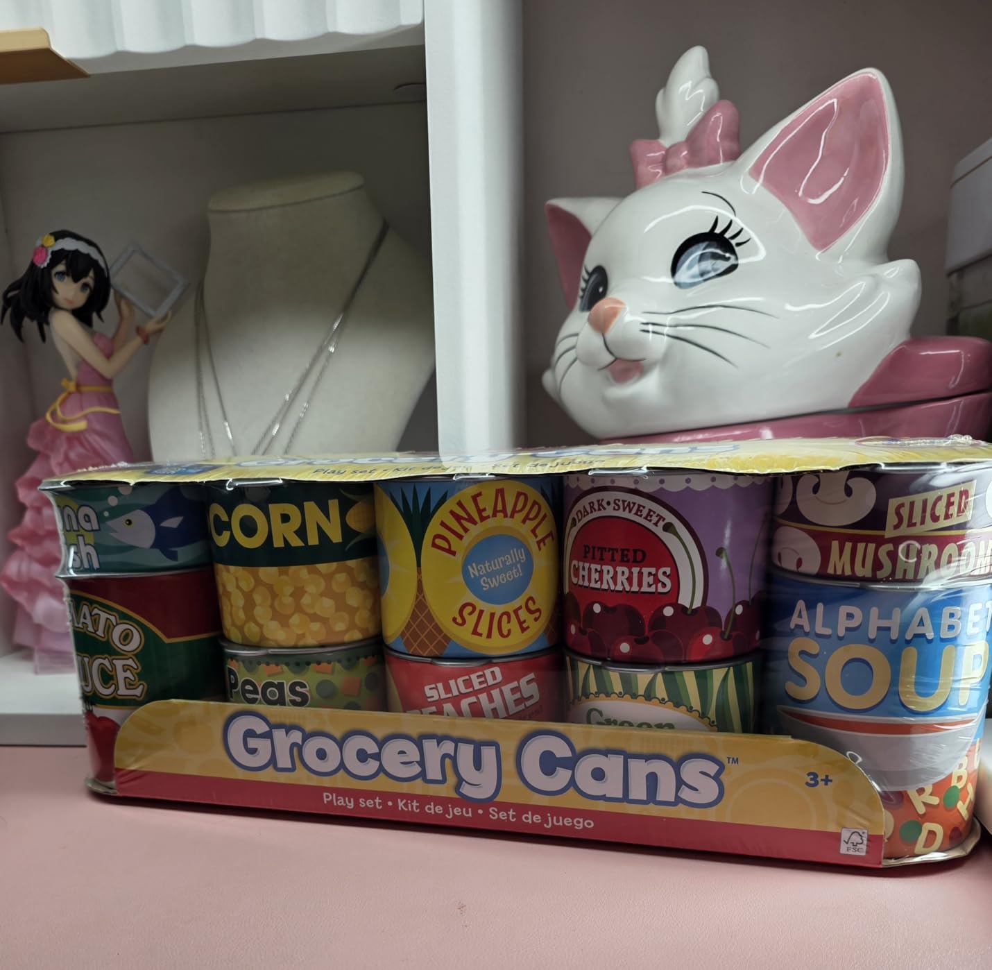 Melissa & Doug Let's Play House, 10 Grocery Cans with Removable Lids, Toy Food & Play Kitchen Accessories, Preschool Learning Toys for Girls & Boys 3+ customer photo 2