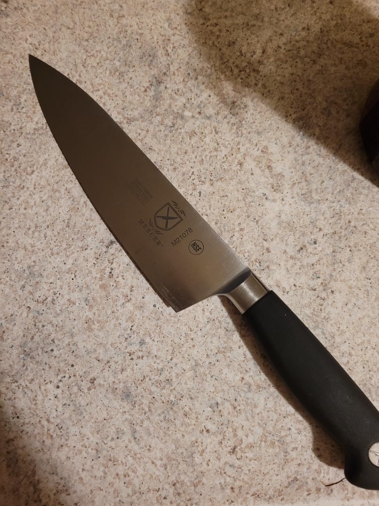Mercer Culinary M21078 Genesis 8-Inch Short Bolster Chef's Knife,Black customer photo 1