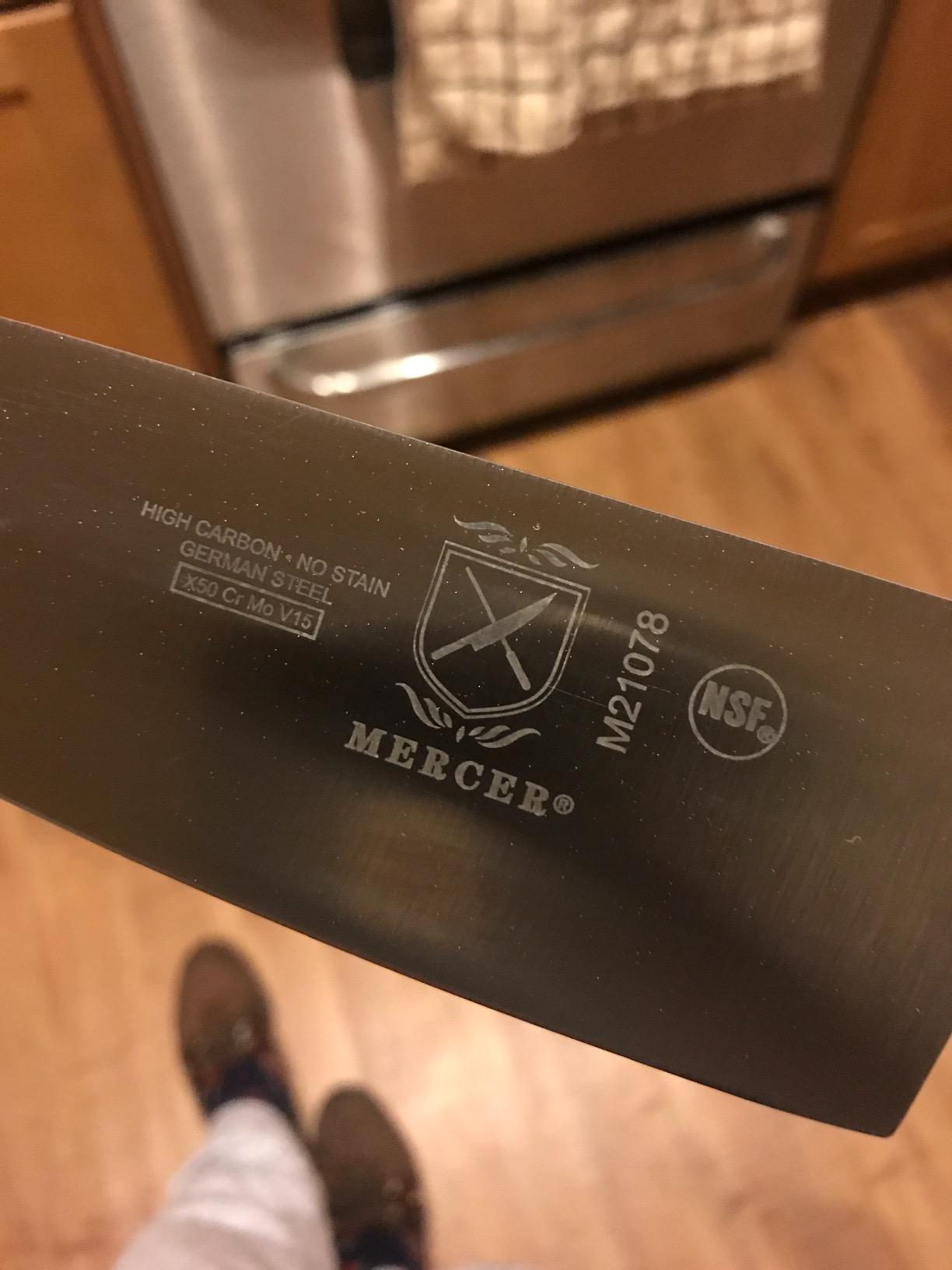 Mercer Culinary M21078 Genesis 8-Inch Short Bolster Chef's Knife,Black customer photo 2