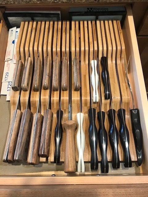 Oceanstar In-Drawer Bamboo Knife Organizer customer photo 2