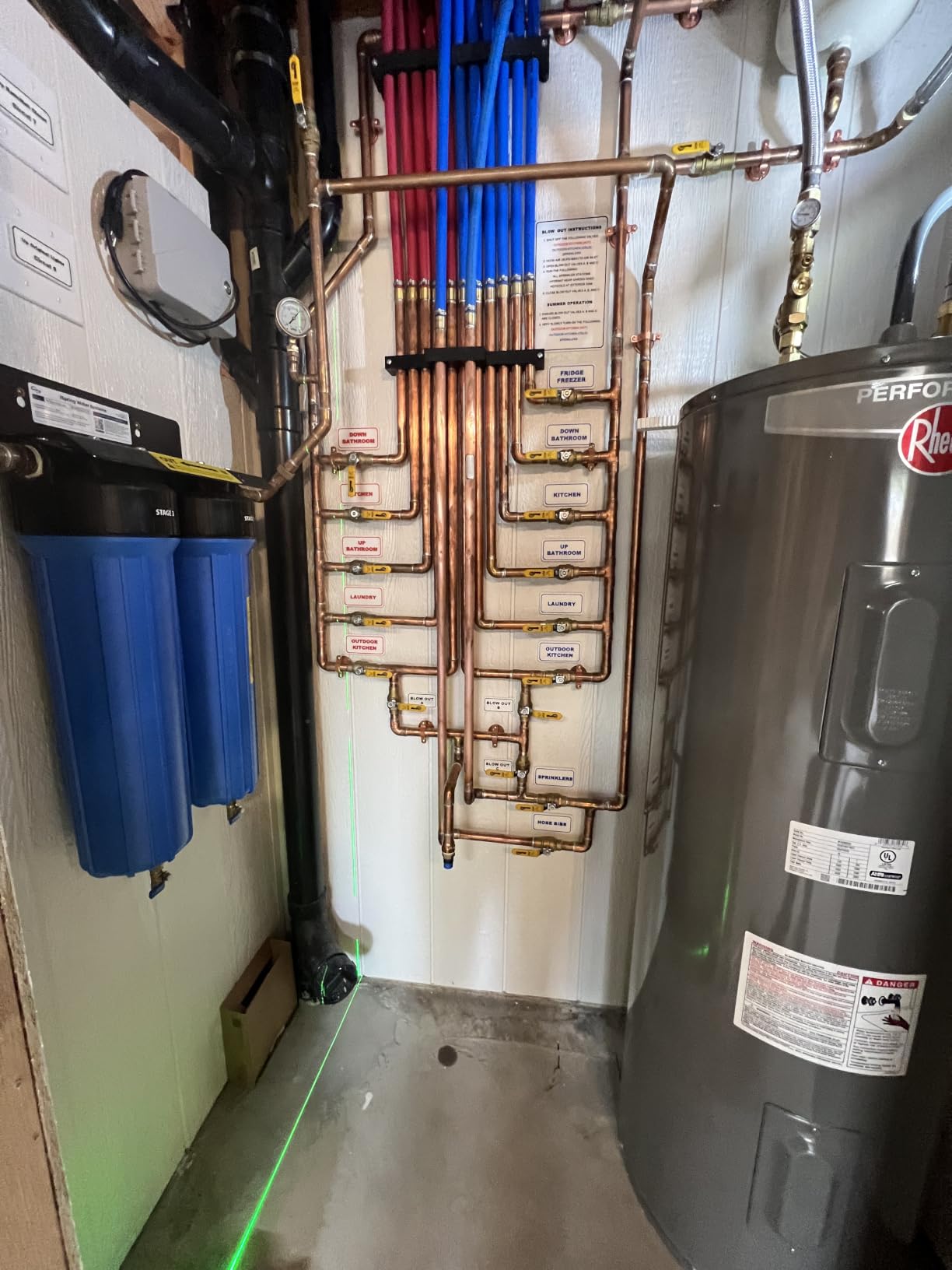 iSpring WGB22B 2-Stage Whole House Water Filtration System, 20” x 4.5” Sediment & Carbon Block Filters, Removes up to 99% Chlorine, Fine Sediment and Bad Taste Removal customer photo 1