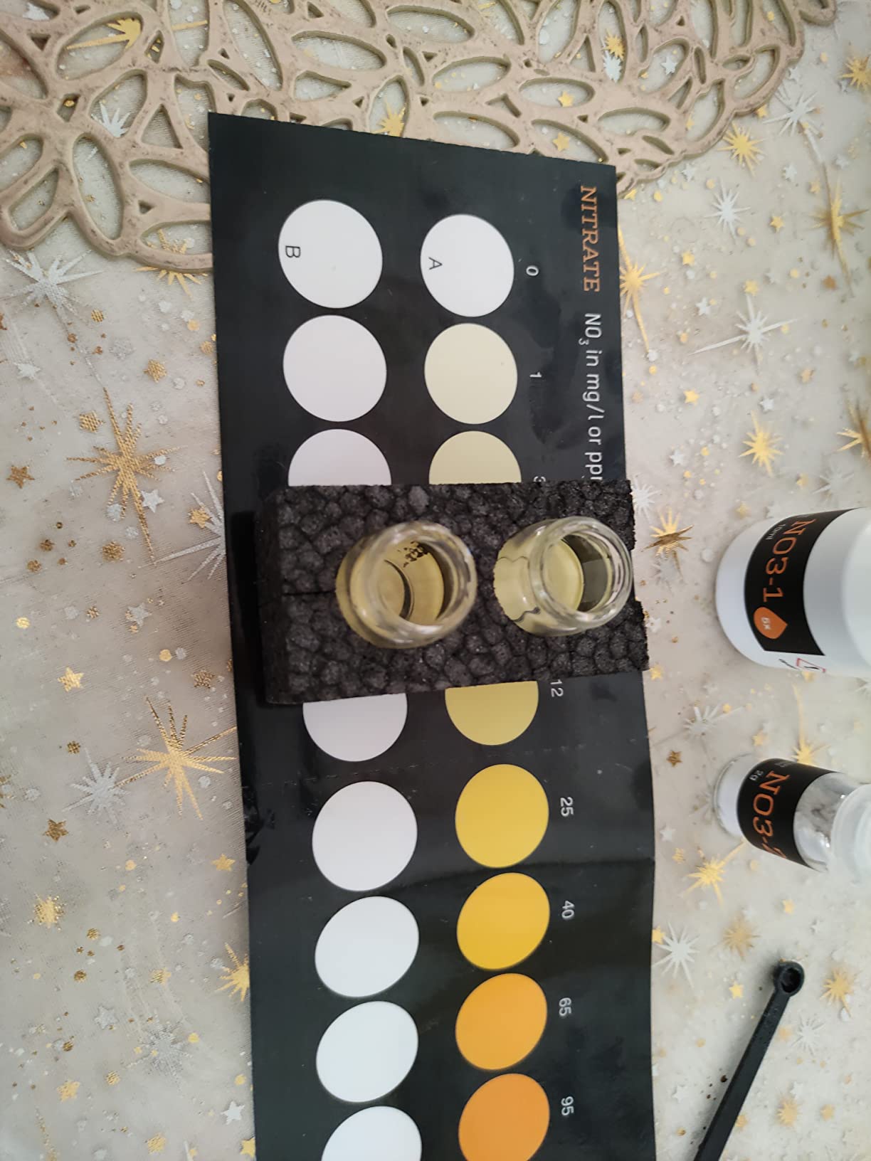 NYOS® Nitrate Reefer Test Kit for Saltwater Aquariums - Lab-Grade Precision - 40 Tests - Glass Vials - Slide Comparator Included customer photo 2