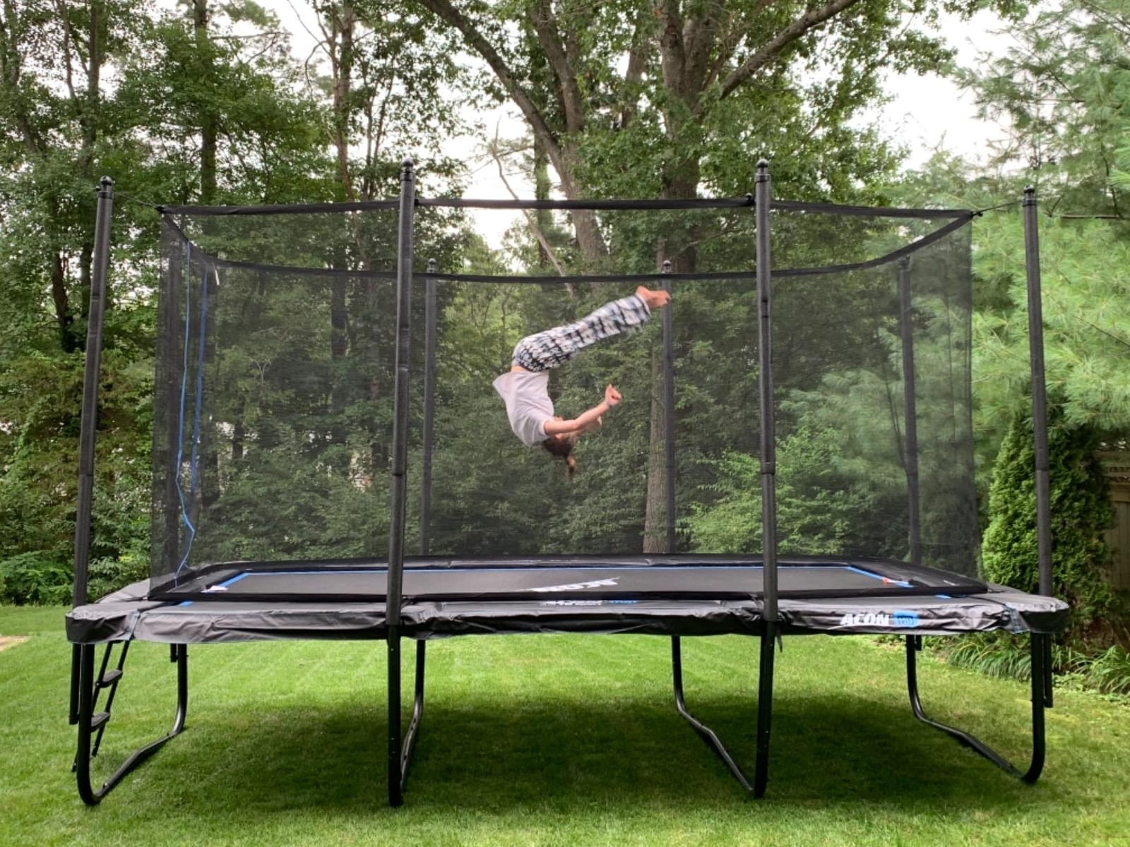 ACON 16 HD Rectangular Trampoline 17x9.8 ft, 140 HD Springs, SafeMat customer photo 1
