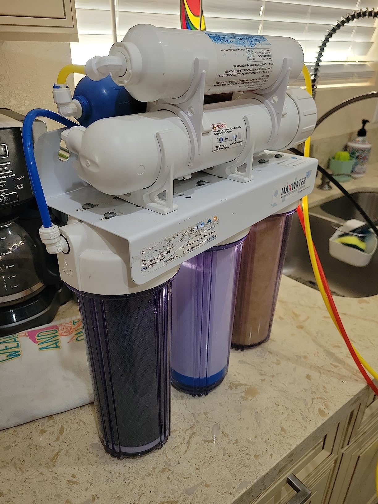 Max Water 6 Stage 100 GPD (Gallon Per Day) RODI (Reverse Osmosis Deionization) Water Filtration System for Aquarium customer photo 2