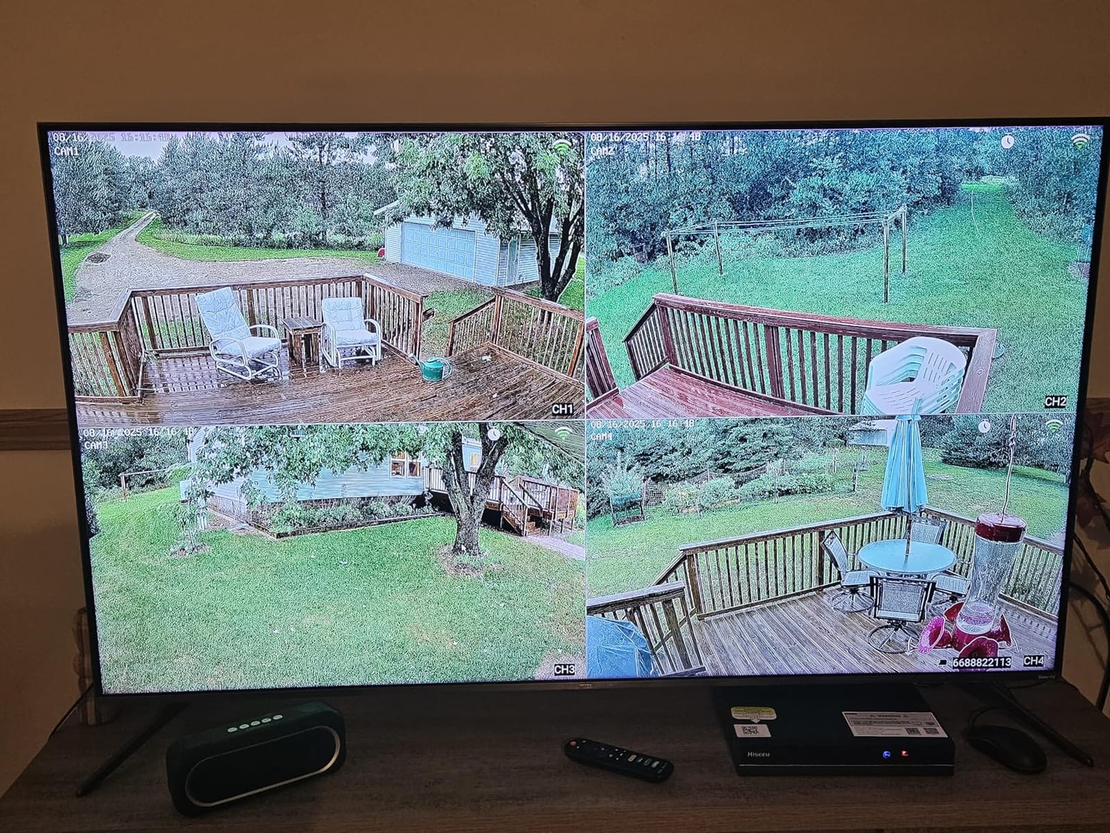 Hiseeu Wireless Security Camera, 5MP WiFi Security Camera System, 500GB HDD customer photo 2