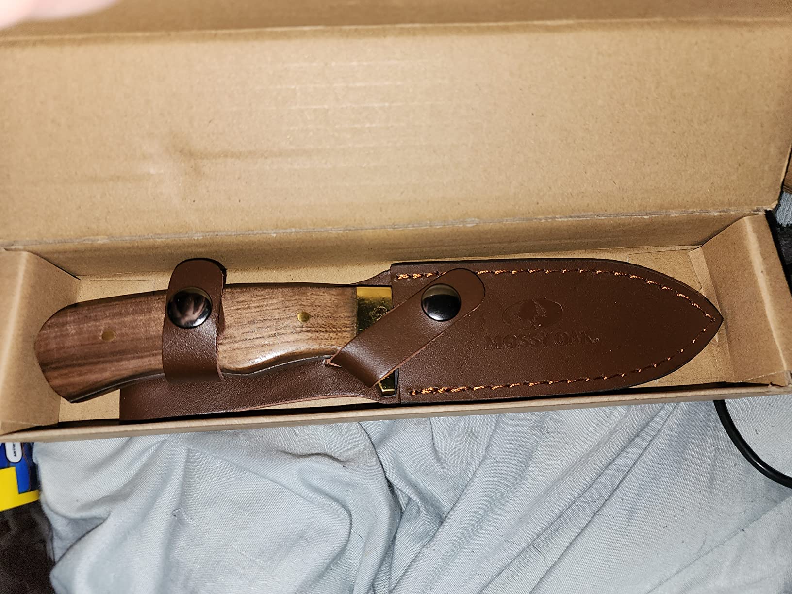 Mossy Oak Fixed Blade Gut Hook Knife, 9.5-inch customer photo 2