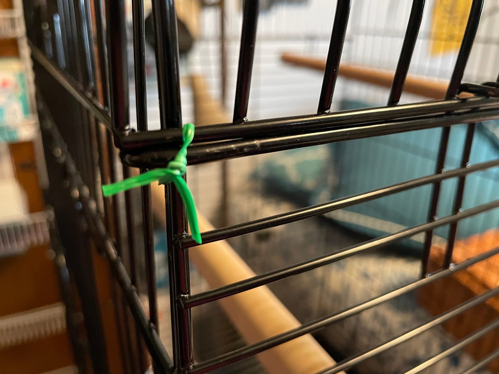SUPER DEAL 64'' Rolling Bird Cage Large Wrought Iron Cage for Cockatiel Sun Conure Parakeet Finch Budgie Lovebird Canary Medium Pet House with Rolling Stand & Storage Shelf customer photo 2