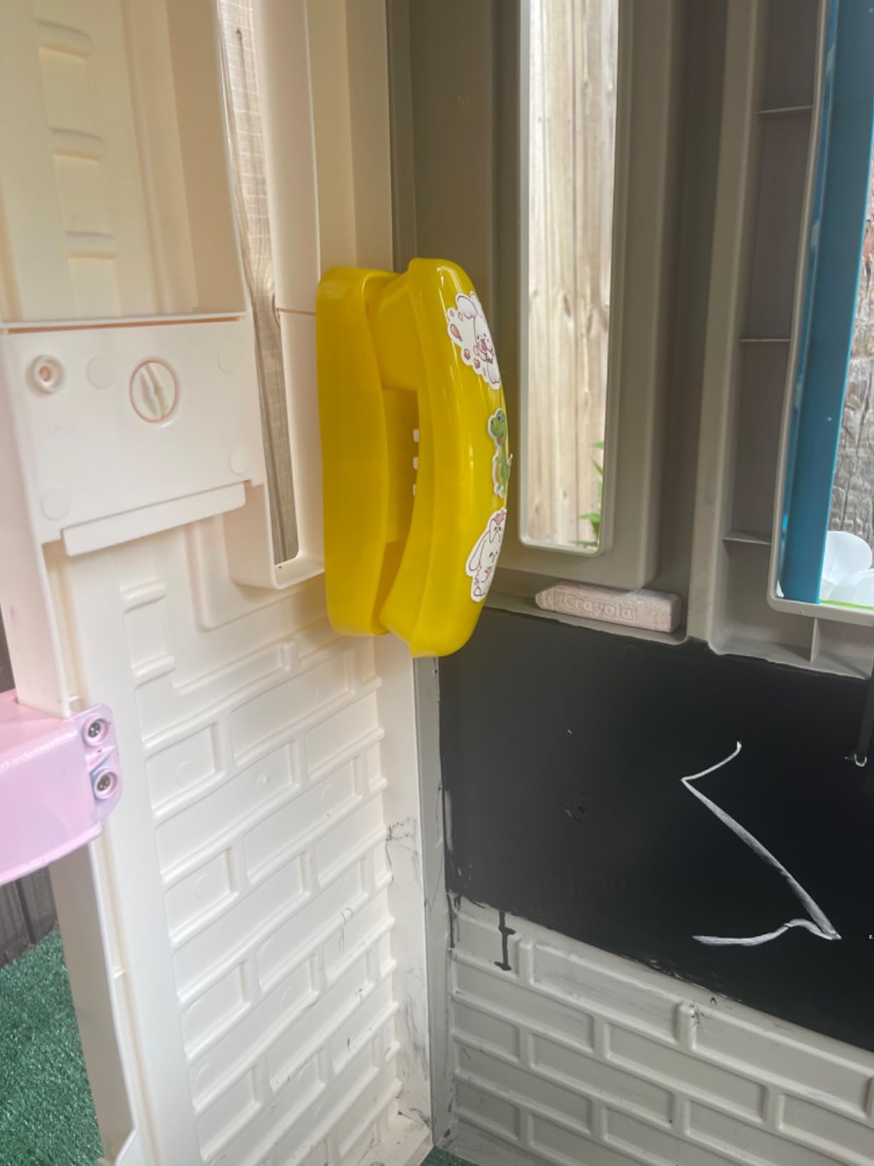 HAPPYPIE Toy Phone for Kids Swing Set Phone Pretend Phones and Learning Education Phones Plastic Telephone Creative Children Play Phone for Toddlers Baby Cell Phone Playhouse Phone (Yellow) customer photo 1