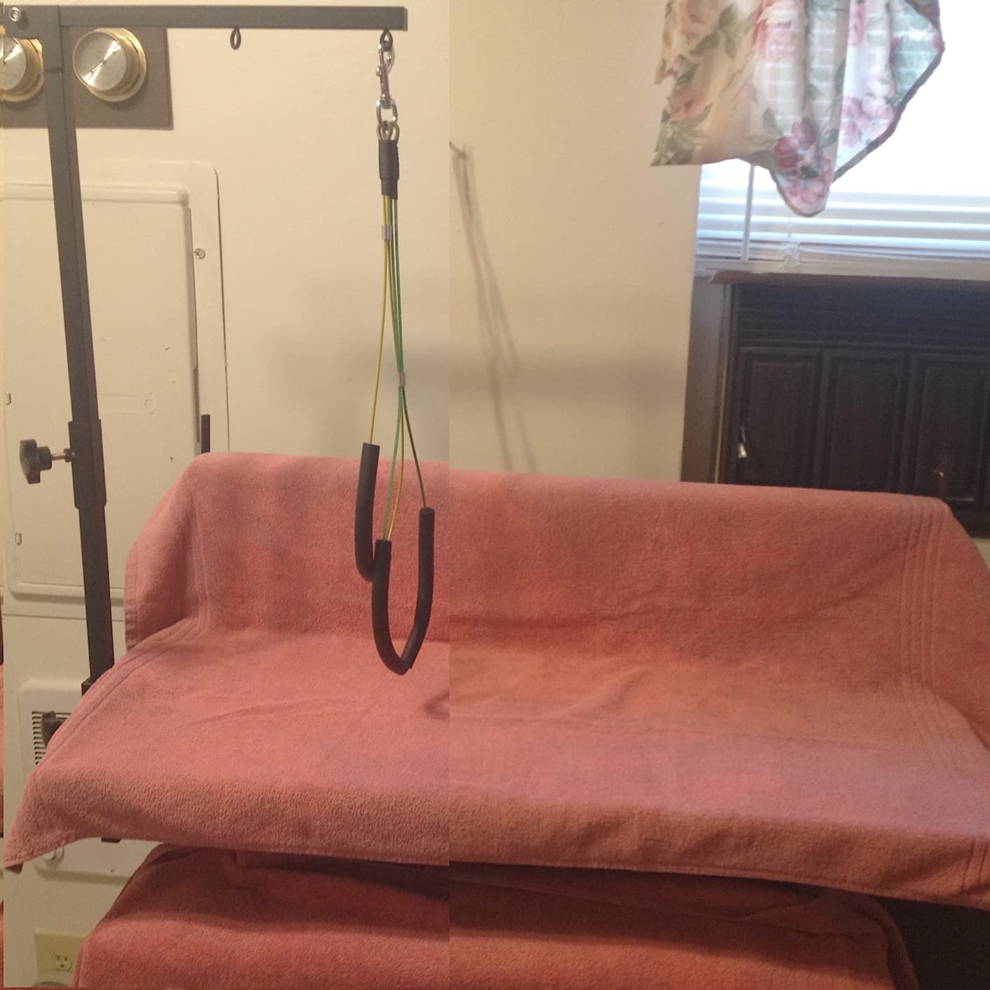 Adjustable Dog Grooming Arm with Clamp Dog Grooming Hammock and Loop Noose customer photo 2