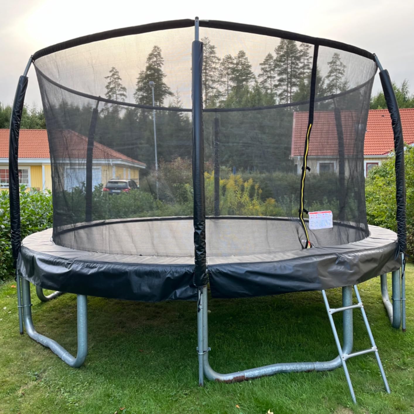 12/14/15FT Replacement Trampoline Safety Net Fits for Round Frames Using 6 Curved Pole with Top Ring Enclosure Systems (Net Only) customer photo 1