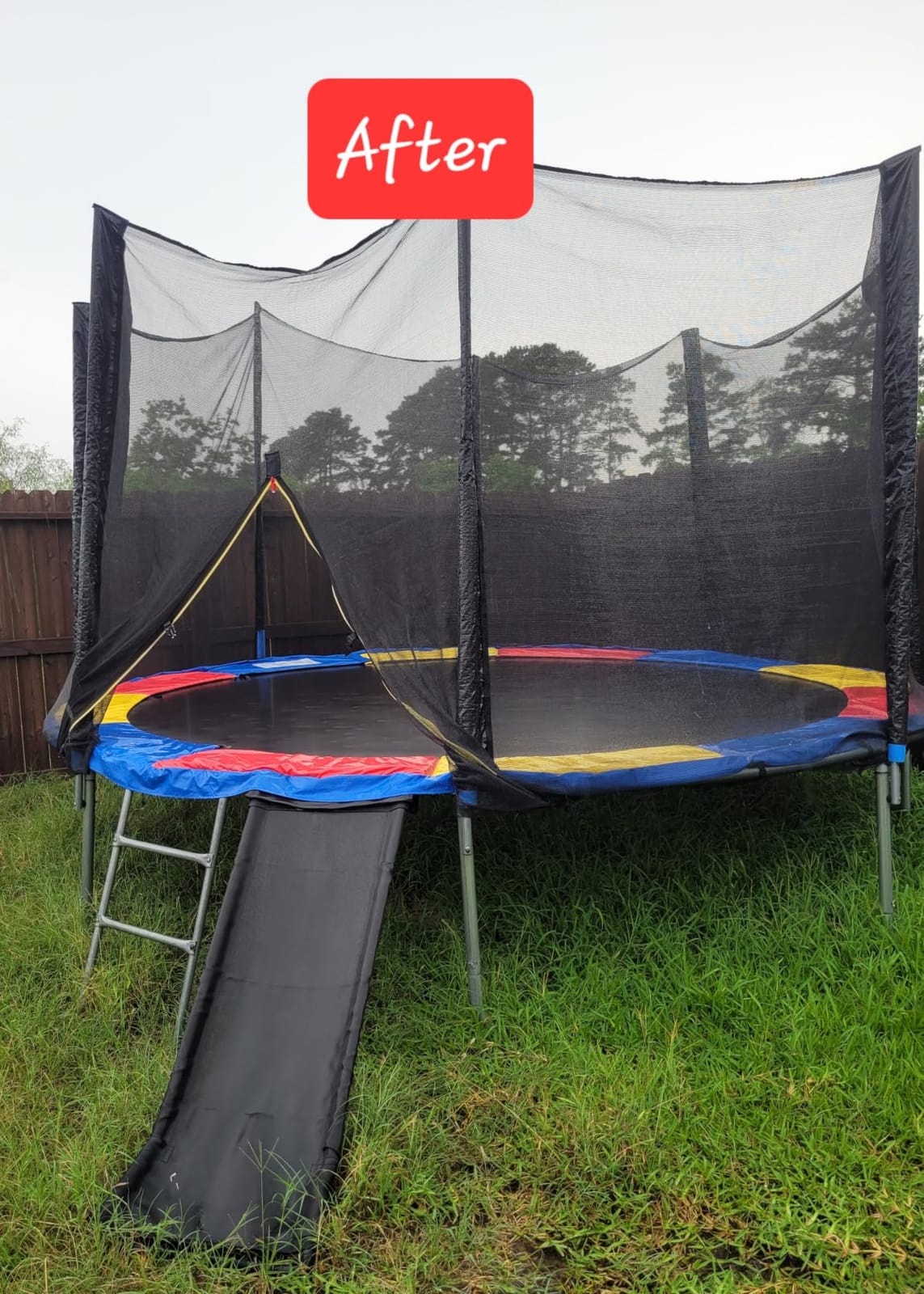 Giantex Trampoline Safety Net, Replacement Enclosure Net customer photo 2