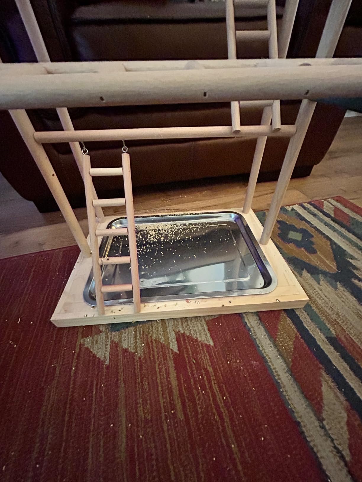4 Layers Wood Pet Parrot Playstand customer photo 2