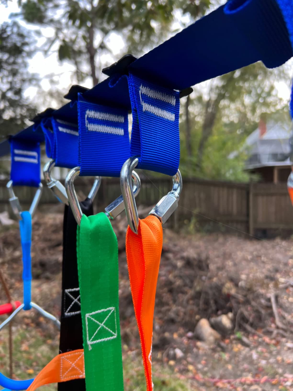 Ninja Warrior Obstacle Course for Kids,Fast-Setup Buckles—Up to 880 lbs,2x65ft Slack Lines for Backyard with with 14 Ninja Accessories-Swing Seat,Tree Swing,Rope Ladder,Ninja Ring,Arm Trainer customer photo 1
