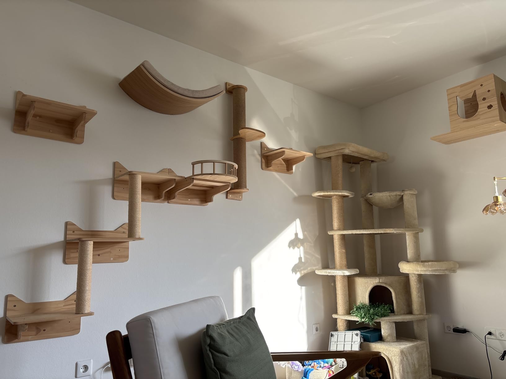 Cat Wall Shelves, 9-Piece Cat Wall Furniture for Large Cats customer photo 2