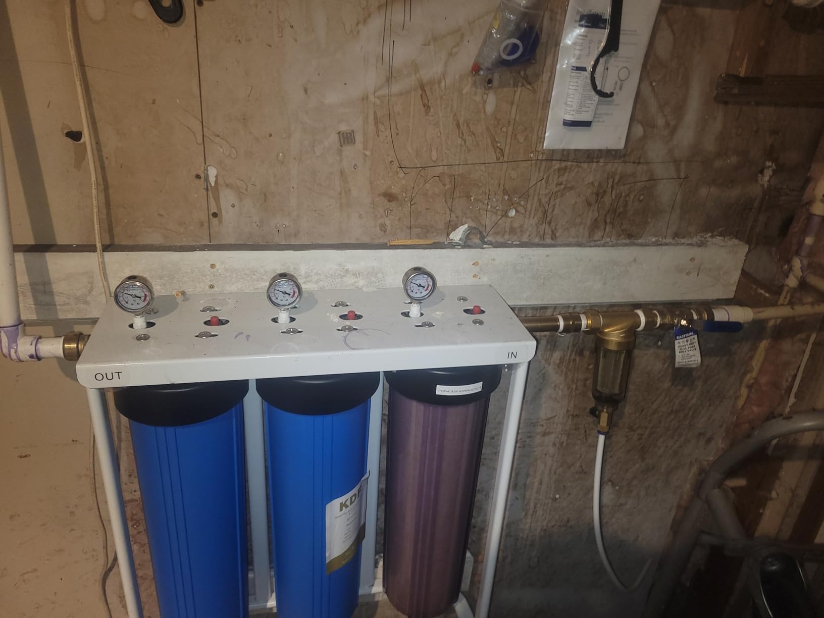 SimPure Whole House Water Filter System, 2 Stages Clear 10