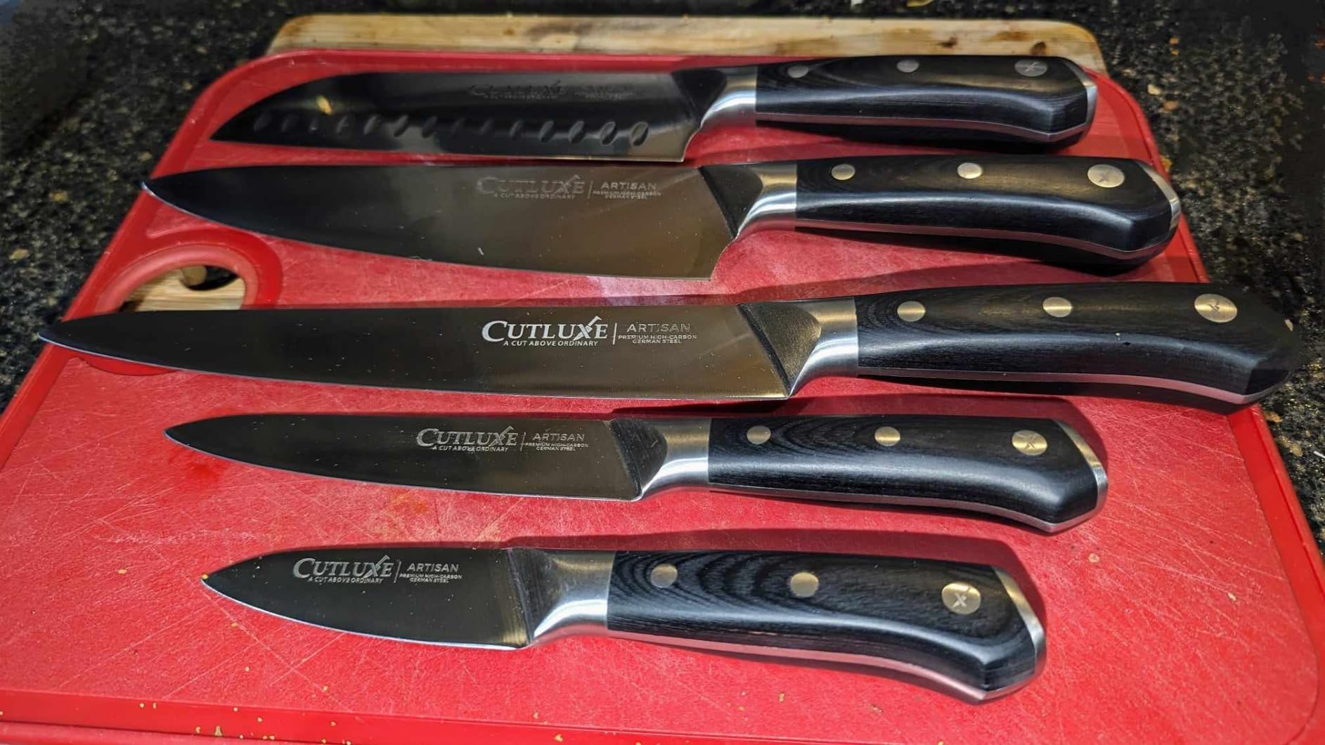Cutluxe Kitchen Knives, 5-Piece Chef Knife Set – Razor Sharp German Steel customer photo 1