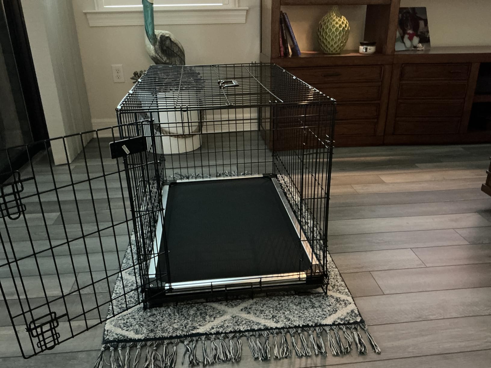 K9 Ballistics Chew Proof Armored Crate Bed 29 x 18 for Small Dogs - Virtually Indestructible Pad, Preassembled, Withstands Aggressive Chewers - Fits 30” Wire Crates, Obsidian Black customer photo 2