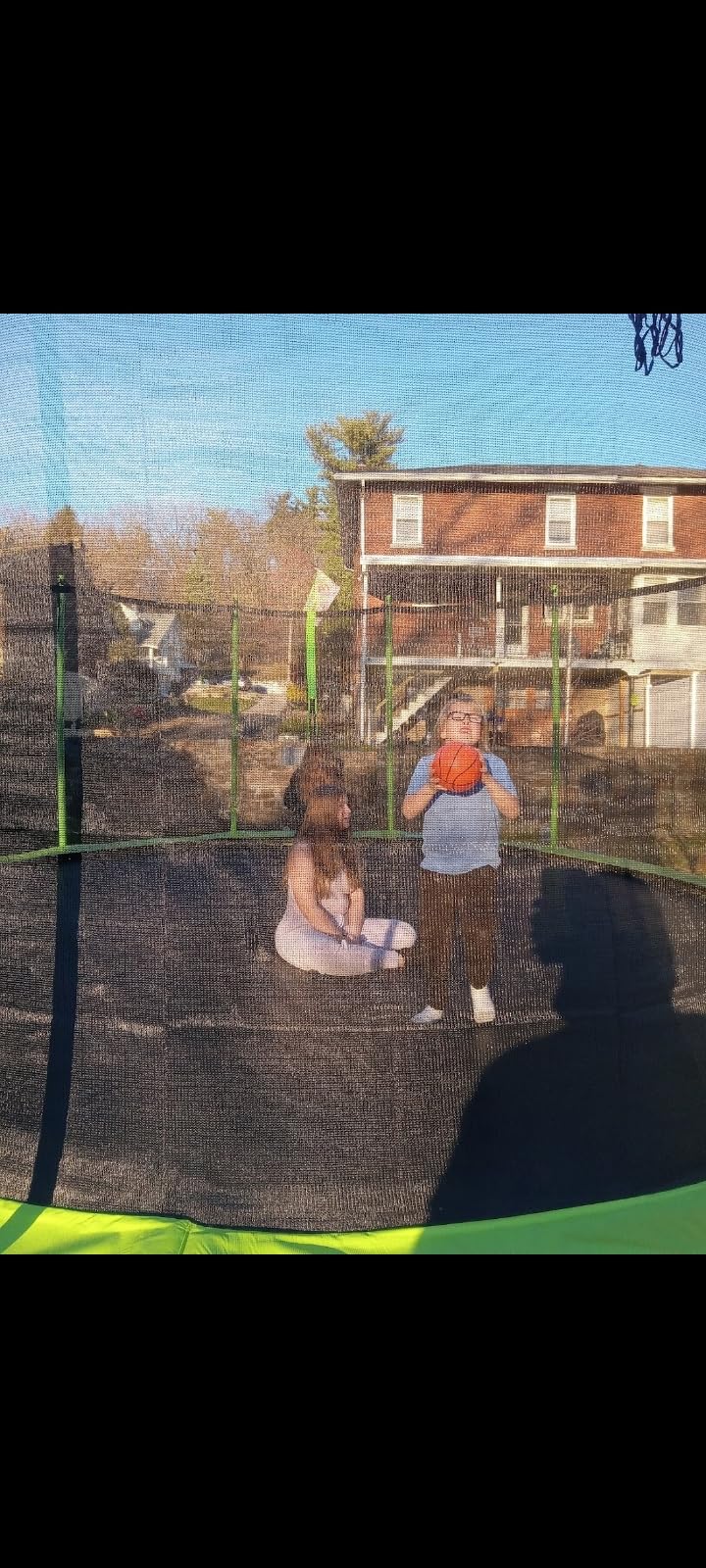 YORIN Outdoor Backyard Bouncer with Basketball Hoop 1500LBS Capacity customer photo 2