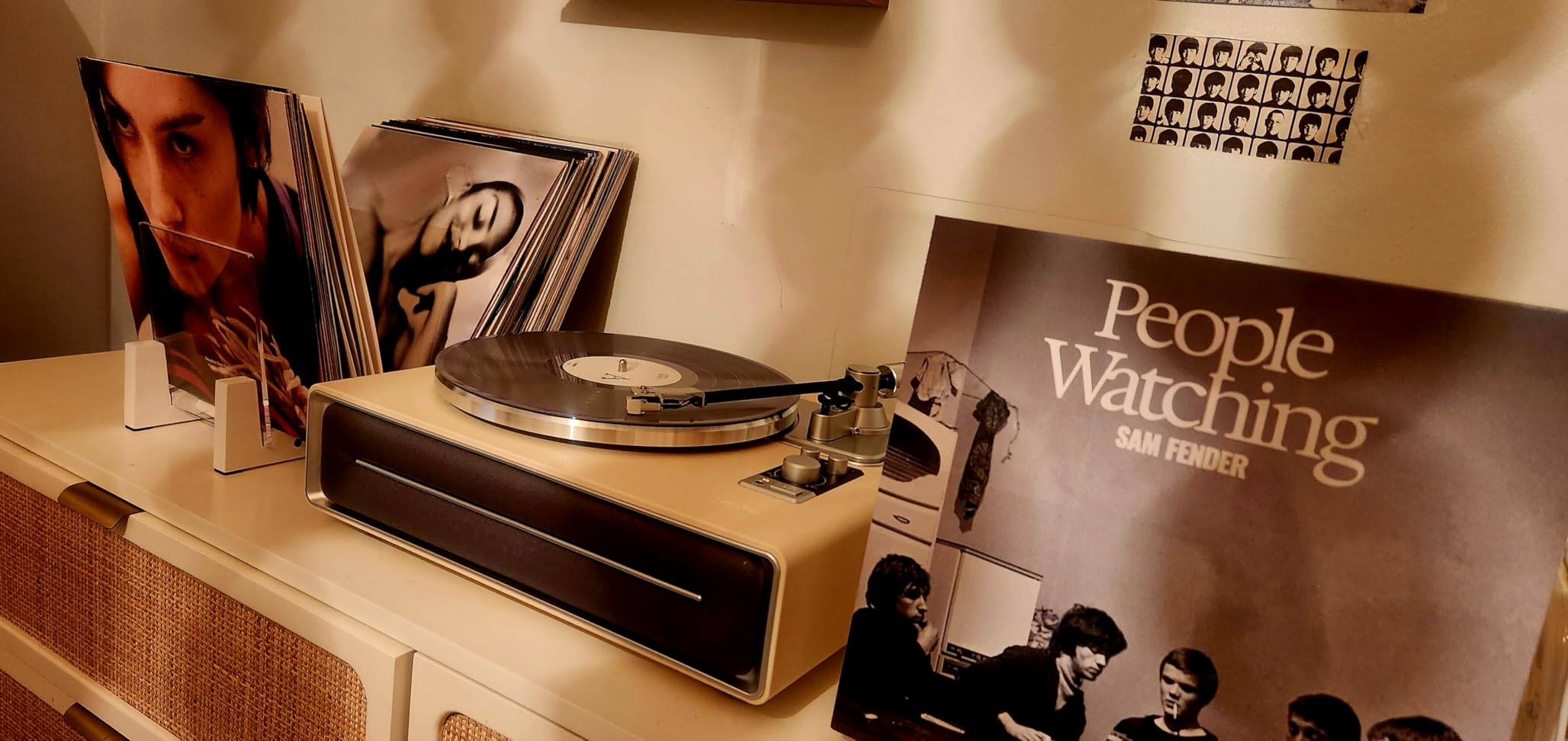 Syitren Paron Vinyl Record Player,Bluetooth Turntable,Built-in Speaker customer photo 2