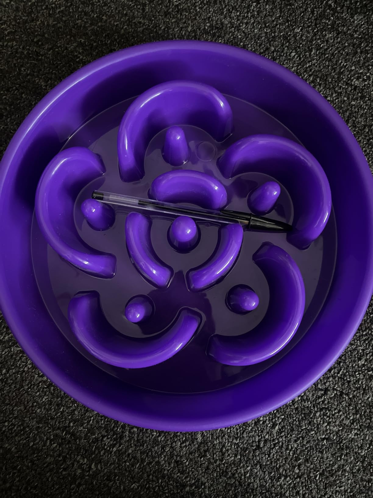 YINEYA Slow Feeder Dog Bowl for Large Dogs, 4-Cup Puzzle Feeder Bowl customer photo 1