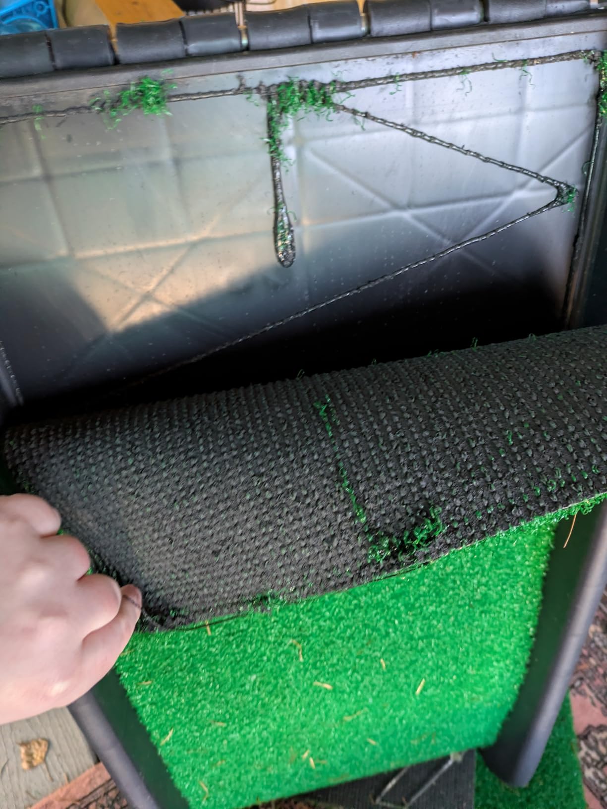 PawStep 50894 Pet Ramp for Dogs & Cats – Foldable Portable Dog Ramp with Poly Grass Non-Slip Surface, Lightweight Travel Ramp for Cars, SUVs, Beds & Couches customer photo 2