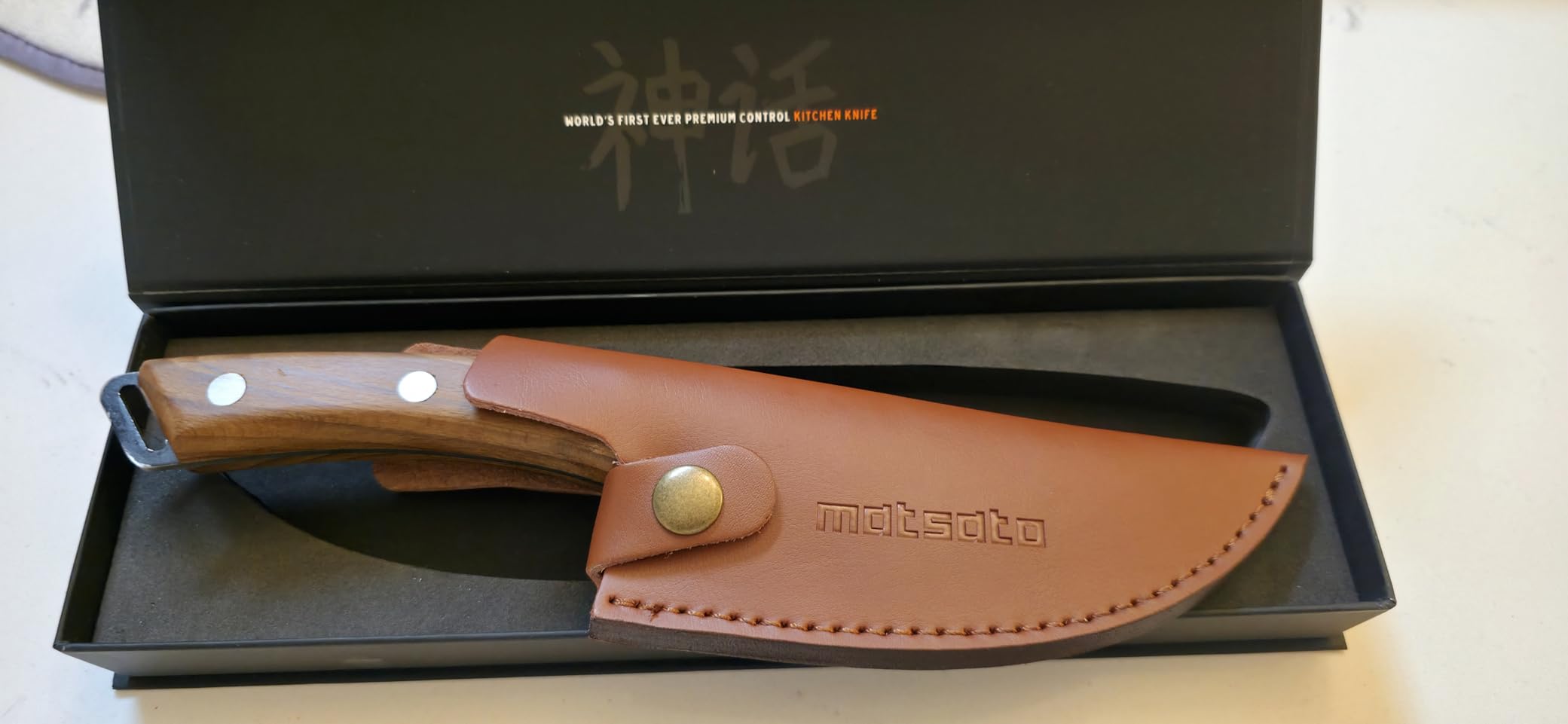 Matsato Kitchen Knife Leather Sheath for Japanese Steel Chef's Knife customer photo 2