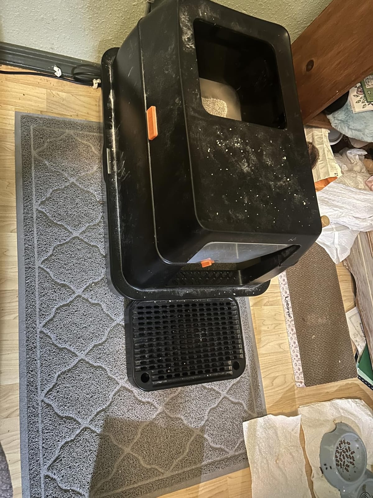 Lobeve Extra Large Stainless Steel Litter Box with Lid, Easy-Clean Pan customer photo 2