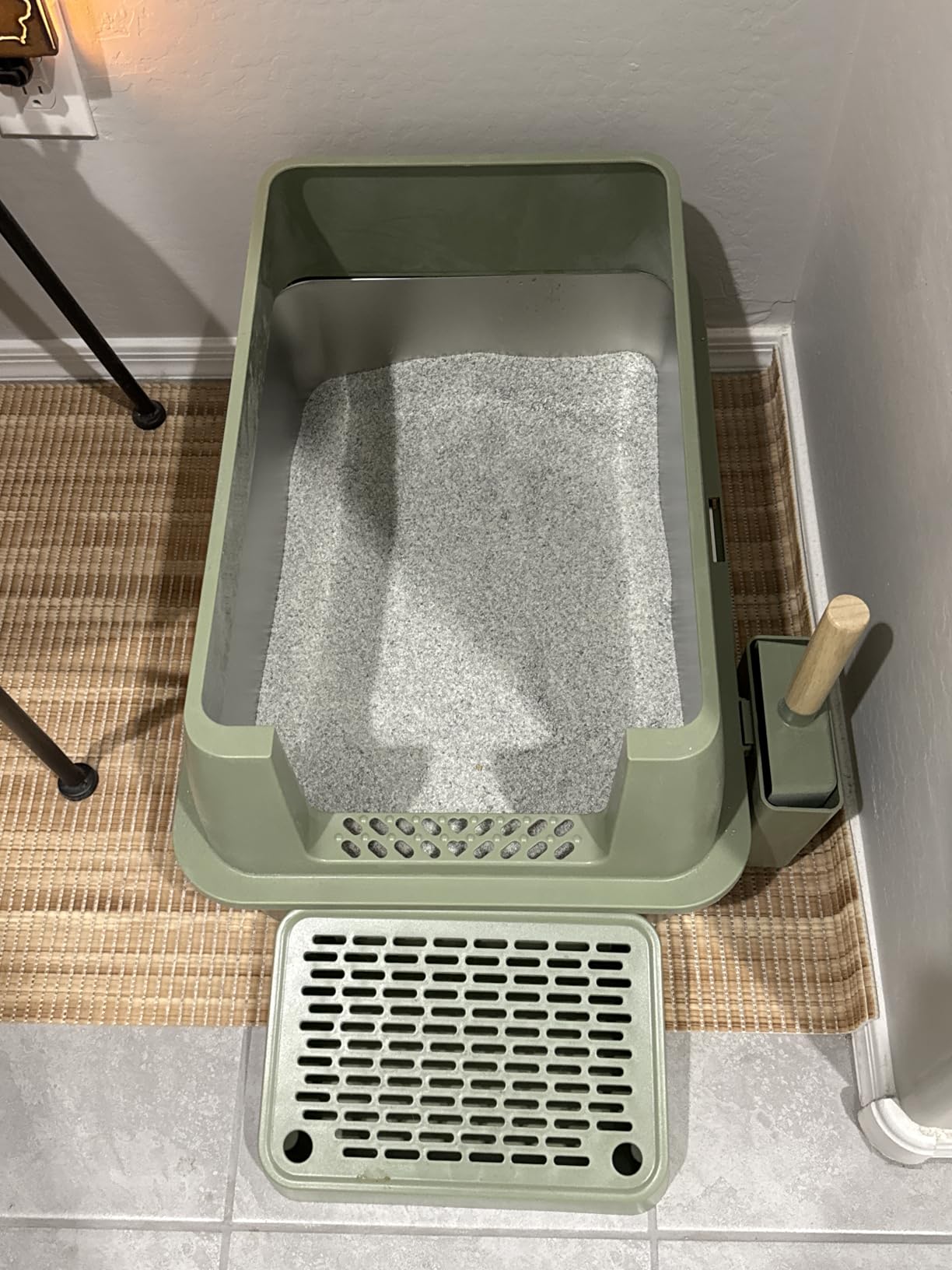 Stainless Steel Cat Litter Box with Removable Lid, XL Enclosed-Grey customer photo 2