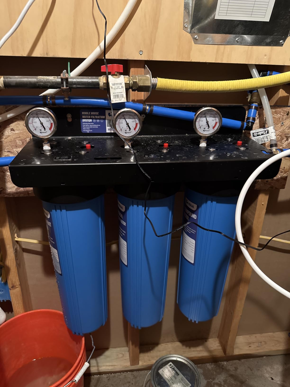 WF3-01 3-Stage Whole House Water Filtration System, Reduces Heavy Metals (Lead, Mercury, Arsenic, Cadmium, Chromium), Chlorine, Sediment, Odor, and VOC’s customer photo 1