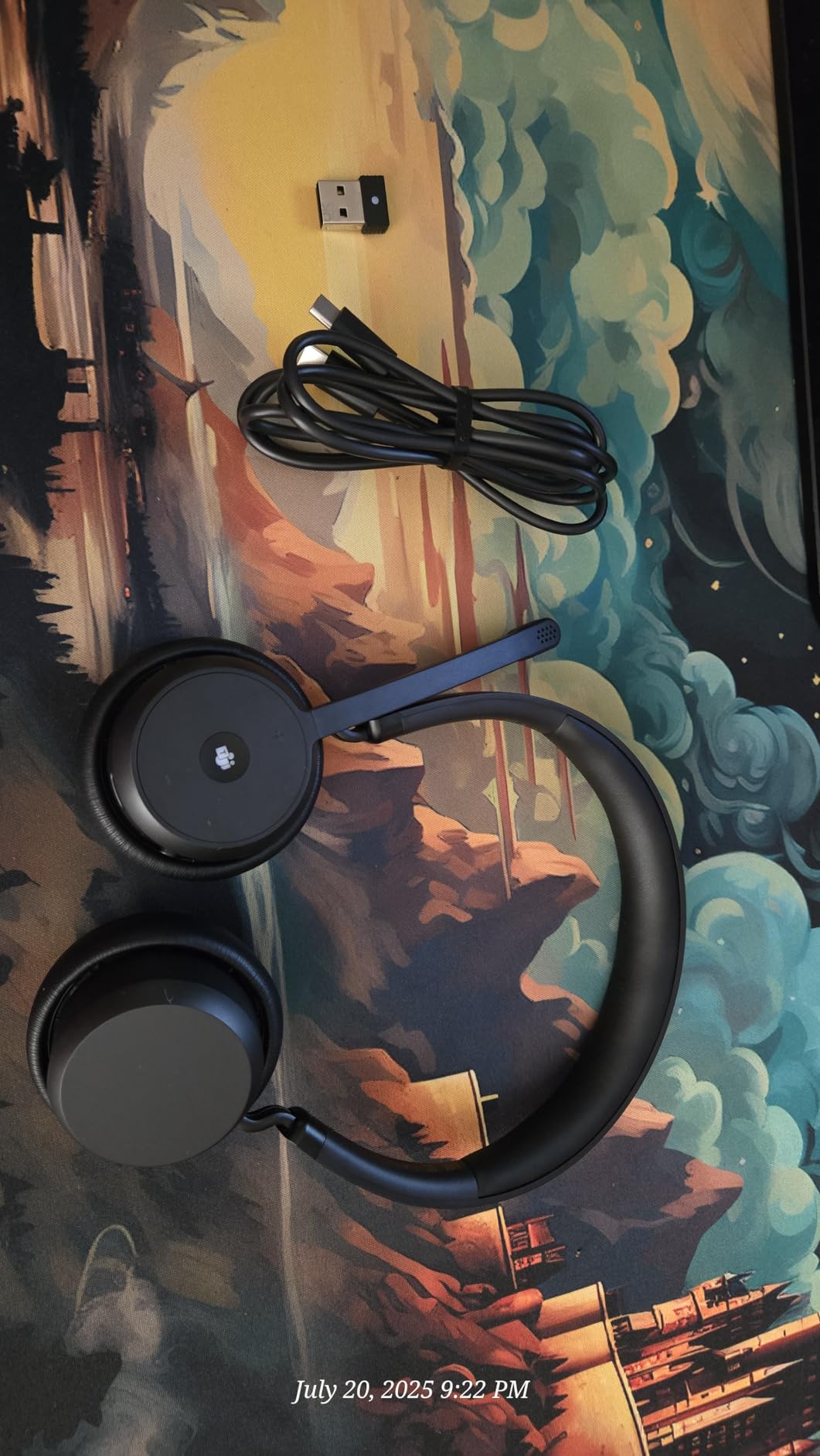 Lenovo Wireless VoIP Headset Teams Certified, Noise-Canceling Mic, Bluetooth 5.3 Multipoint, USB-A Receiver, 31-Hour Talk & 60-Hour Playback, Lightweight Over-Ear Design, Replaceable Earcups customer photo 2