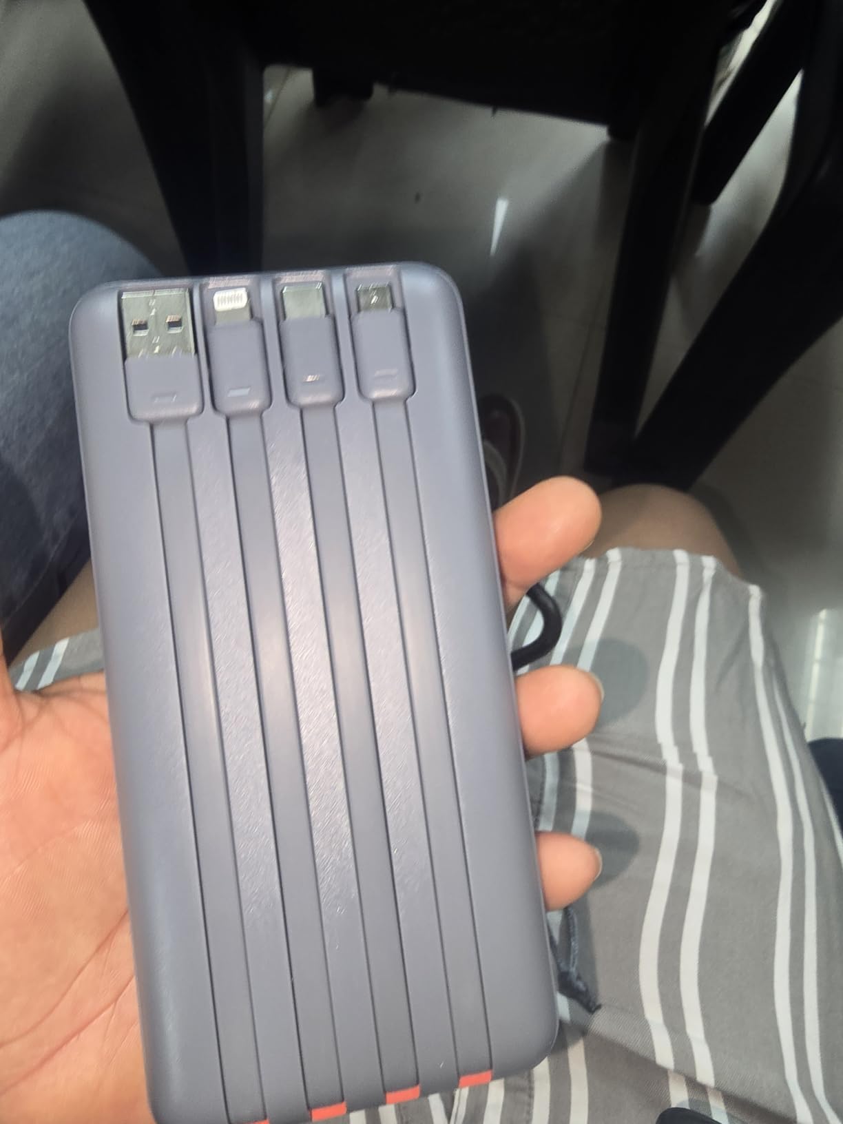 charmast Portable Charger Built-in Cables, 20000mAh Power Bank 6-Output customer photo 1