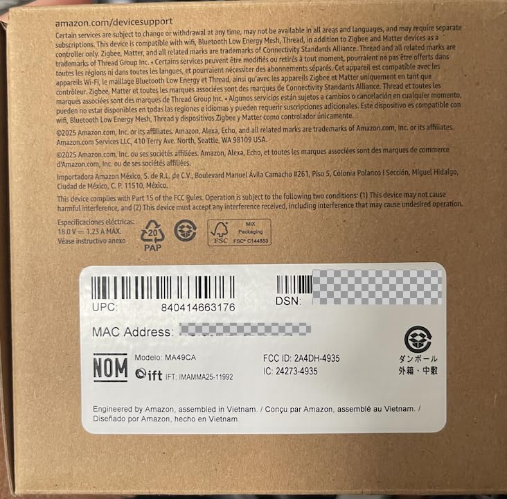 Amazon Echo Dot Max (newest model), Alexa speaker with room-filling sound and nearly 3x bass, Great for living rooms and medium-sized spaces, Designed for Alexa+, Glacier White customer photo 2