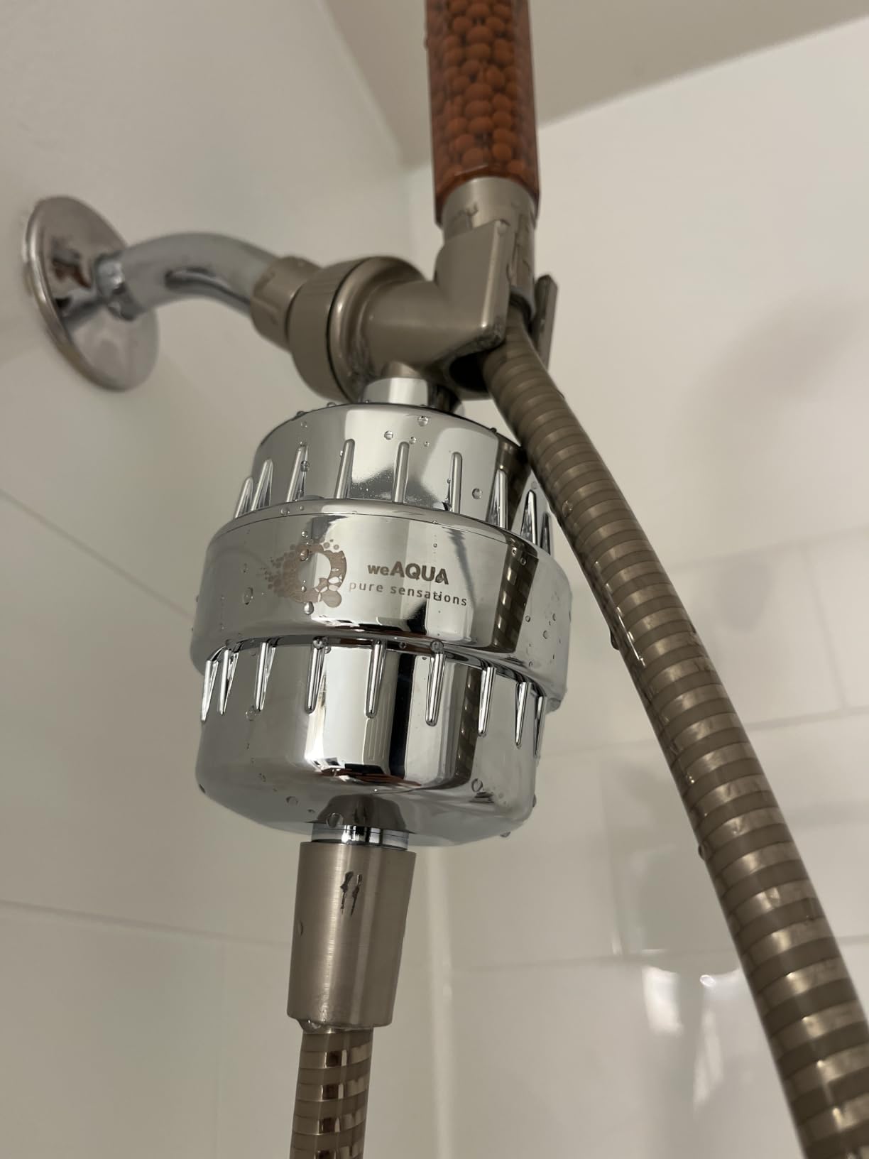 weAQUA Heavy Duty 2-PACK Shower Filter for Hard Water Chlorine Heavy Metals customer photo 1