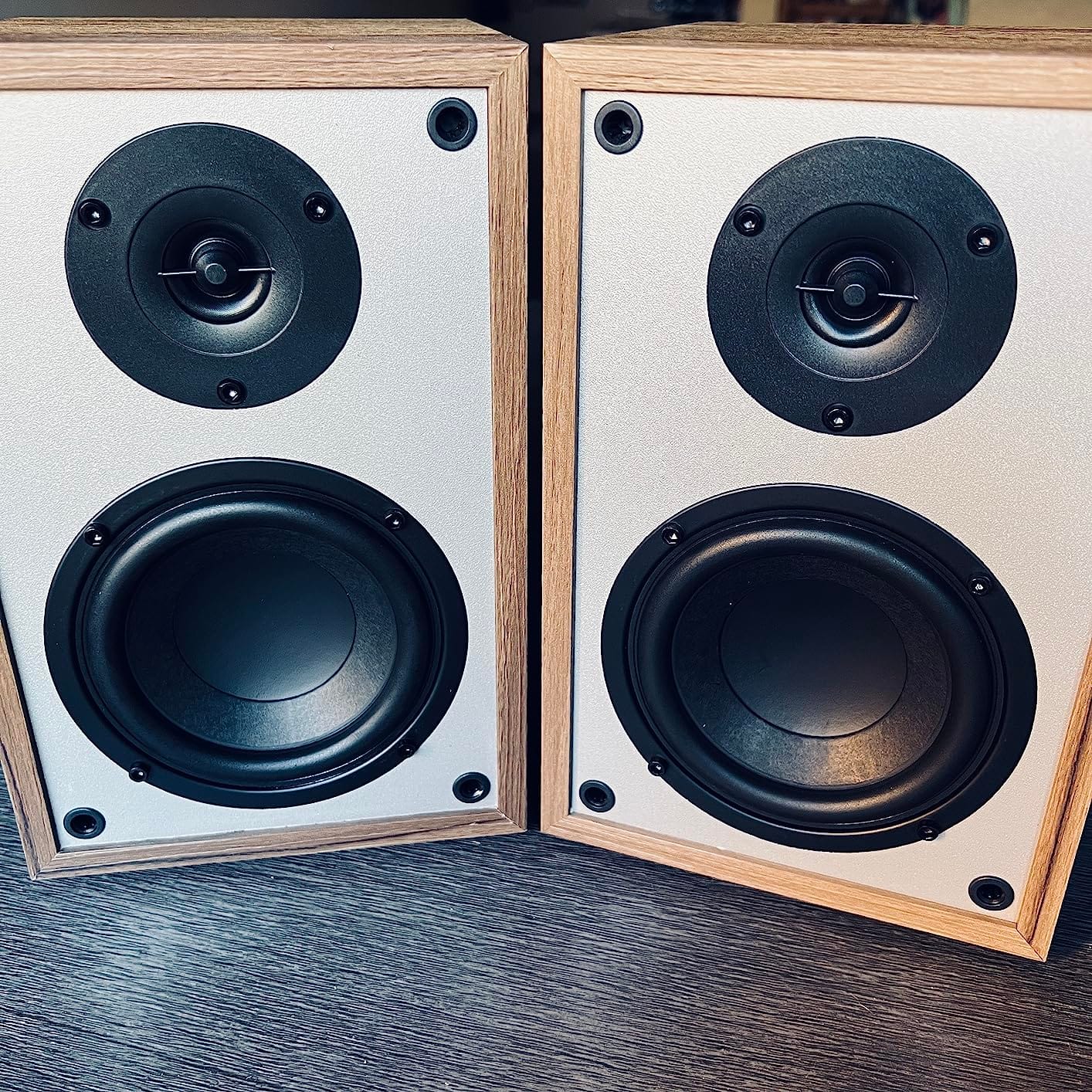 BESTISAN Bluetooth Bookshelf Turntable Speakers customer photo 1