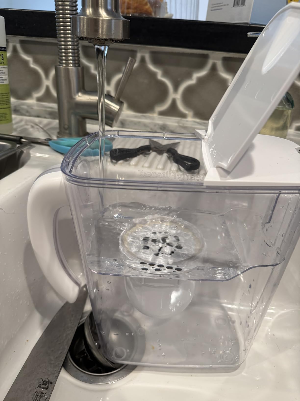Clearly Filtered Water Filter Pitcher, 10 Cup BPA Free Water Filtration customer photo 2