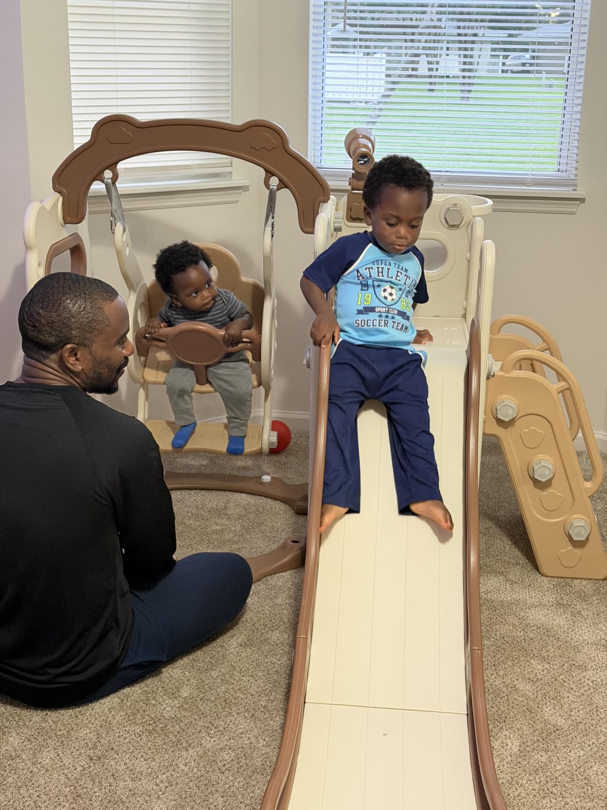 DOREROOM Toddler Slide, Swing and Slide for Toddlers Kids Age 1-3 customer photo 2