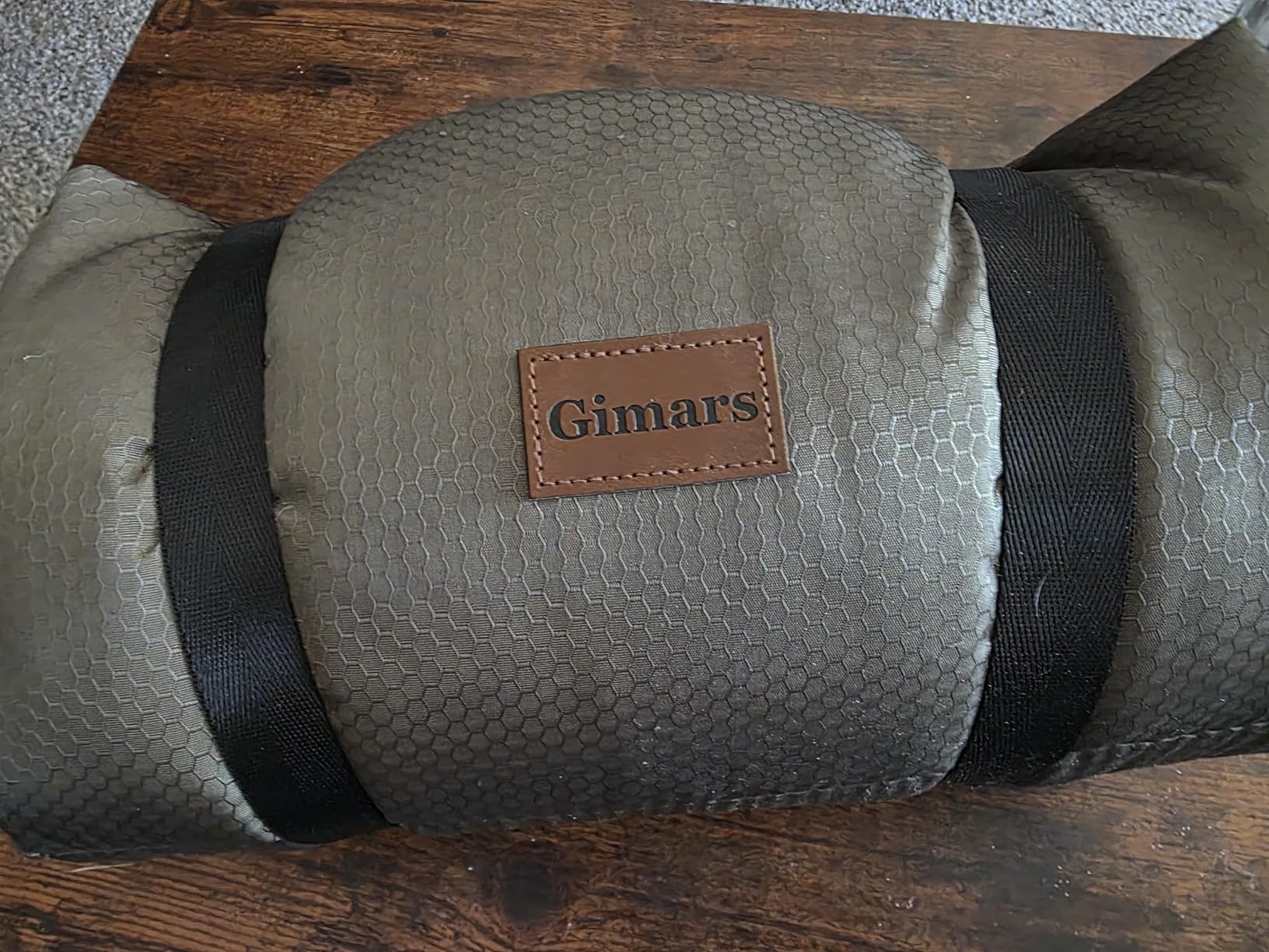 Gimars Upgraded Thickened Travel Dog Bed with Waterproof Film, Easy to Roll Up with Buckle, Large Outdoor Pet Bed for Medium & Large Dog, Portable, Washable Bed Mat for Camping,Traveling customer photo 1