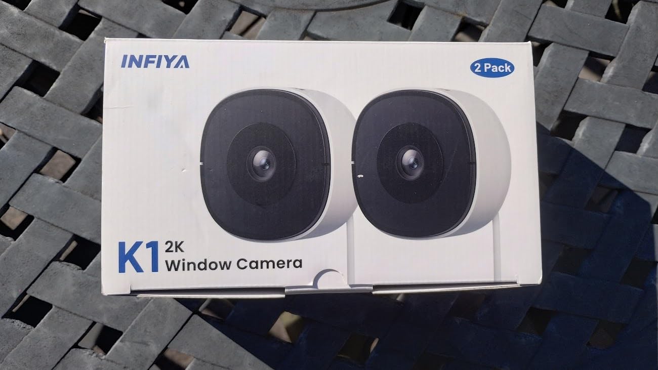 INFIYA 2.4/5GHz WiFi No-Drill Window Cameras for Home Security, 2K3MP 2Pack customer photo 1
