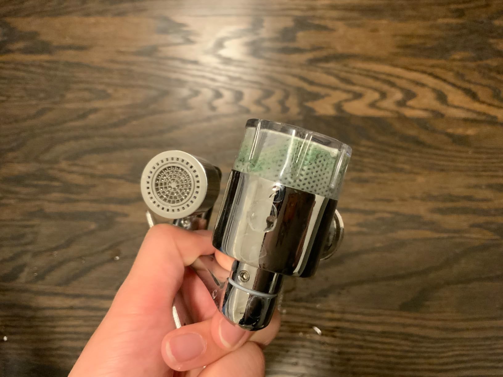 KLLEYNA Pull-Down Faucet-Mount Water Filters - (22 Adapters) Swivel 720° Sink Tap Filtration, ACF Reduce 99% Chlorine for Great Taste, 528 Gallon Purifier Kitchen/Bathroom, 2-Mode Spray(Silver) customer photo 2