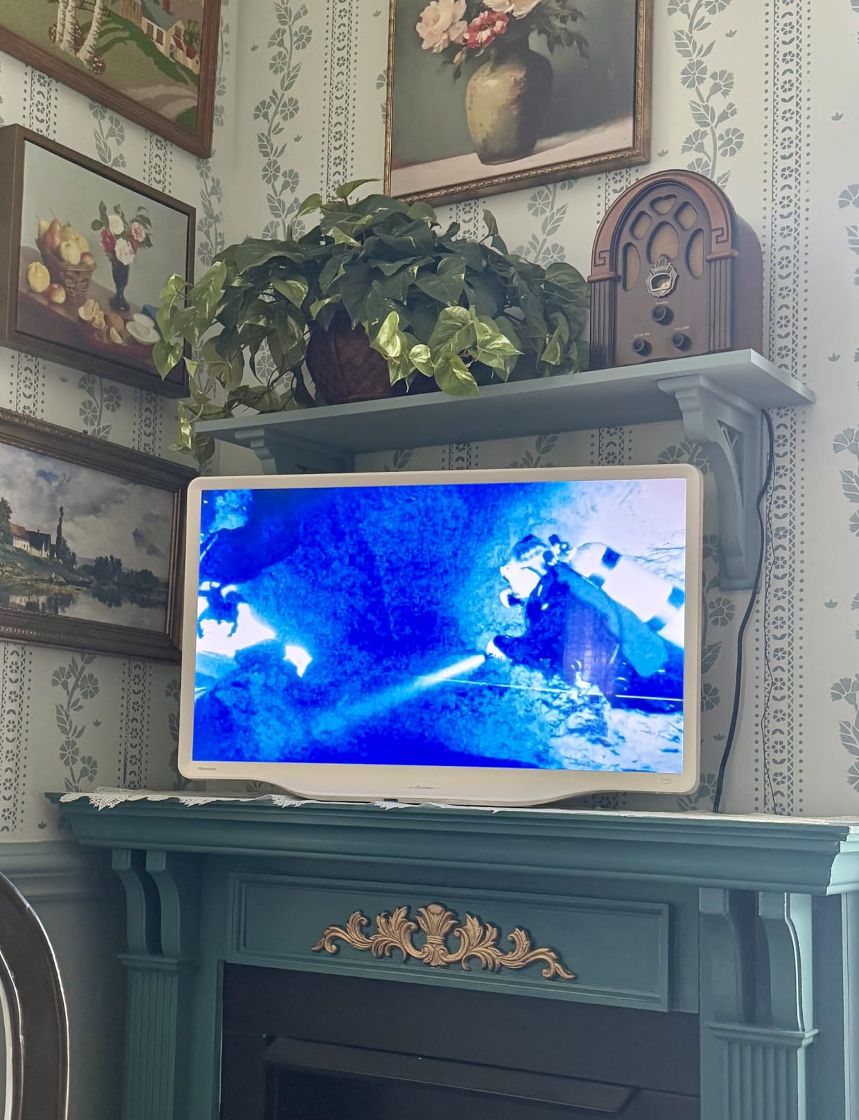 Hisense 32-Inch S5 DécoTV Series Hi-QLED FHD Smart Fire TV (32S5QF) - Versatile Fit, Hi-QLED Color, Art-Inspired Design, Fluid Central Stand, DTS Virtual: X, Stream Live TV Without Cable customer photo 1