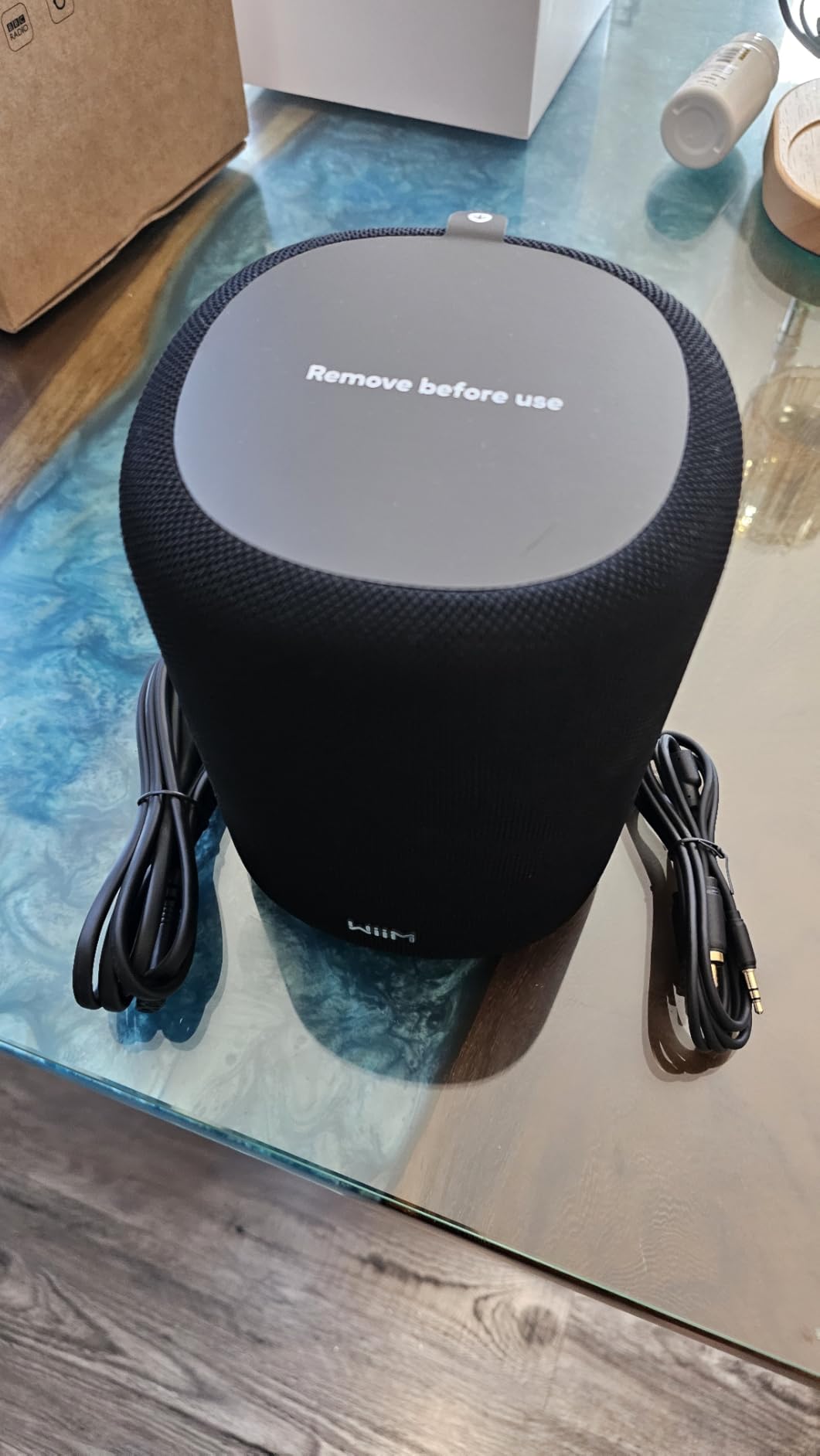 WiiM Sound Lite Smart Speaker, Multi-Room Wireless Speaker, White customer photo 1