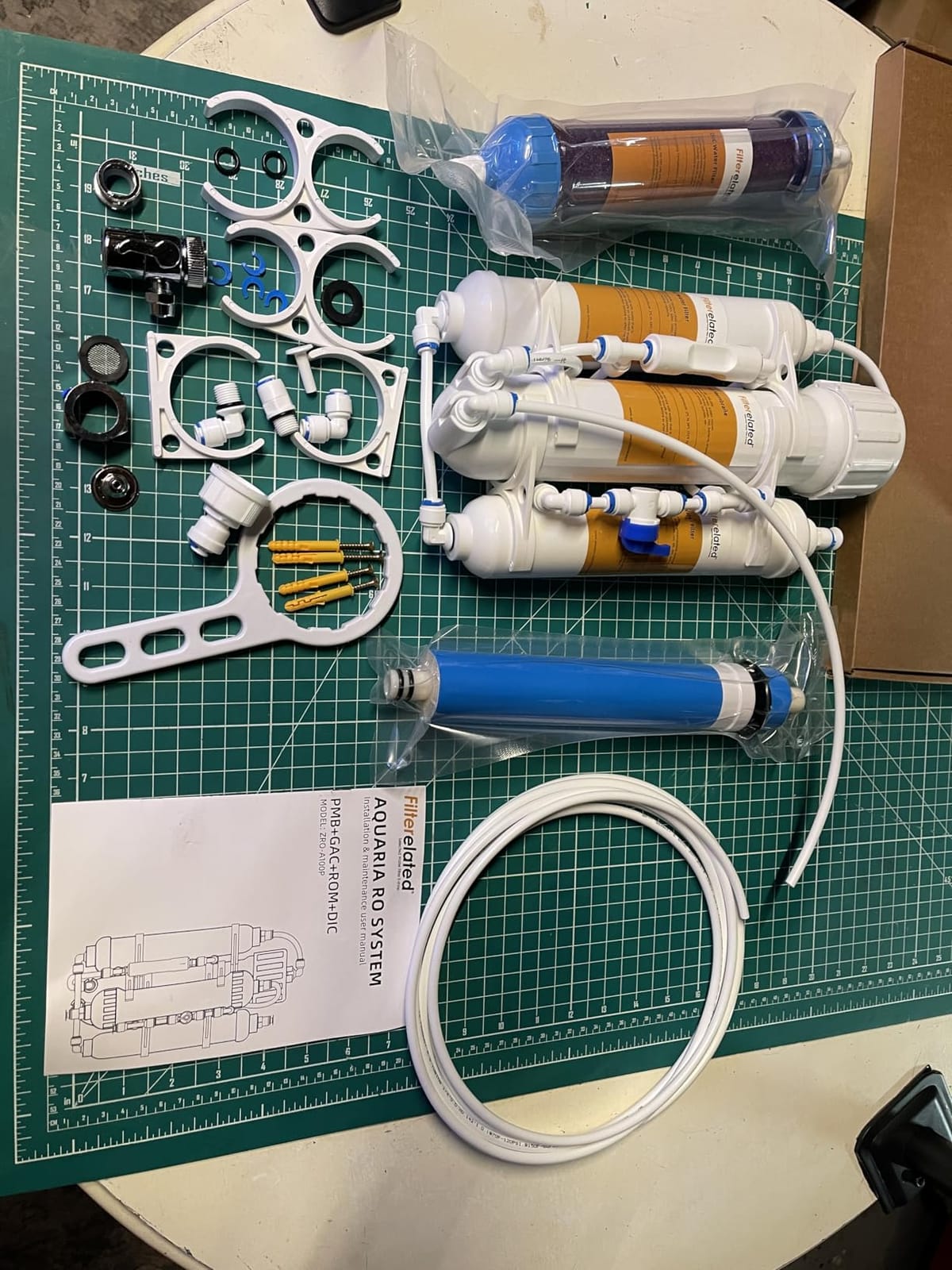4-Stage Aquarium Reverse Osmosis System with Flushing Valve customer photo 2