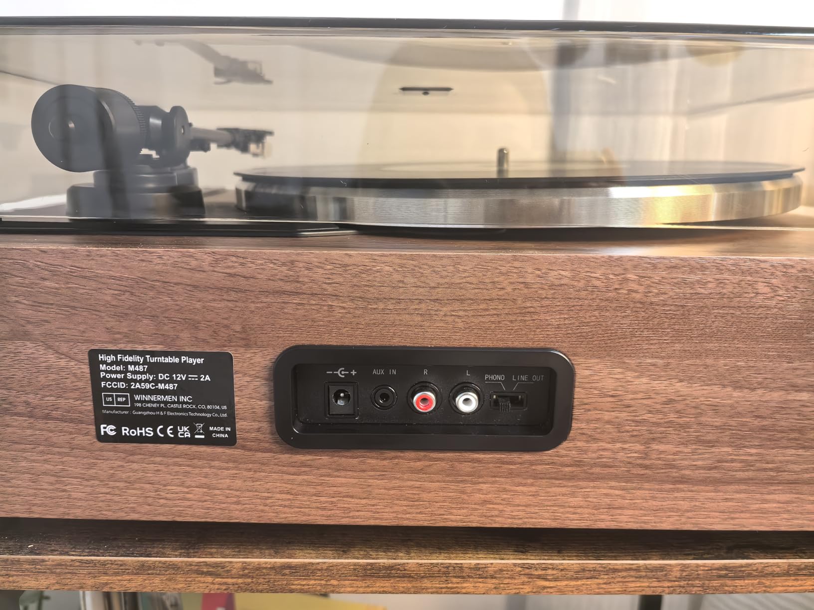 Hi-Fi Belt-Drive Vinyl Record Player with Built-in Speakers & Phono Preamp customer photo 2