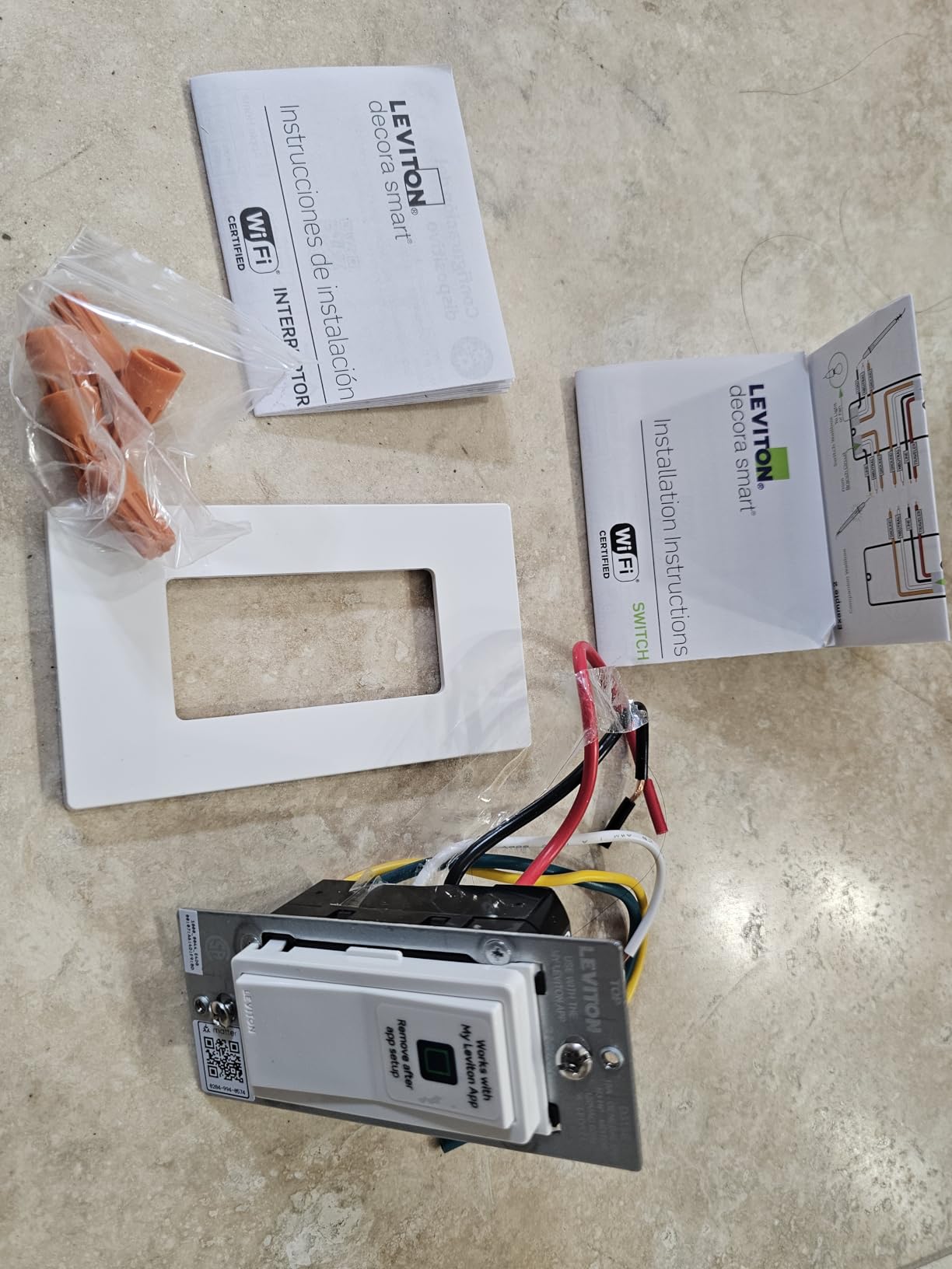 Leviton Decora Smart Switch, Wi-Fi, D315S-1RW, White customer photo 2
