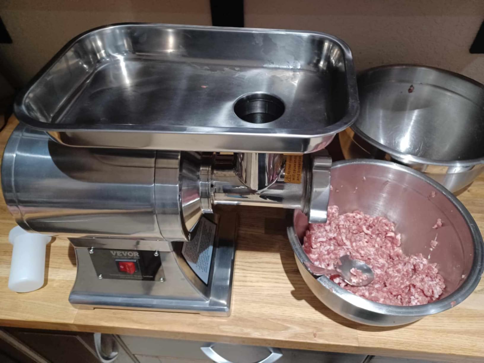 VEVOR Meat Grinder, 552 Lbs/H, #12 Electric Meat Mincer, 750W/1 HP Motor customer photo 2