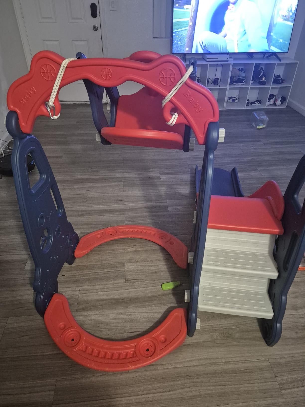 NYEEKOY 6 in 1 Toddler Slide and Swing Playset customer photo 2